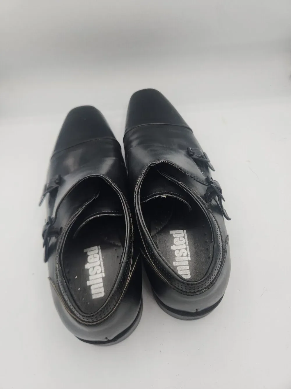 Unlisted Kenneth Cole Music Lesson Monk Strap Black Loafers Shoes Men's 9 M